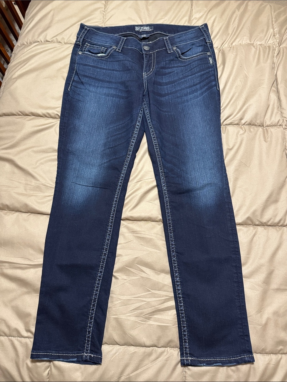 Silver Jeans Indigo Skinny Stretch Denim